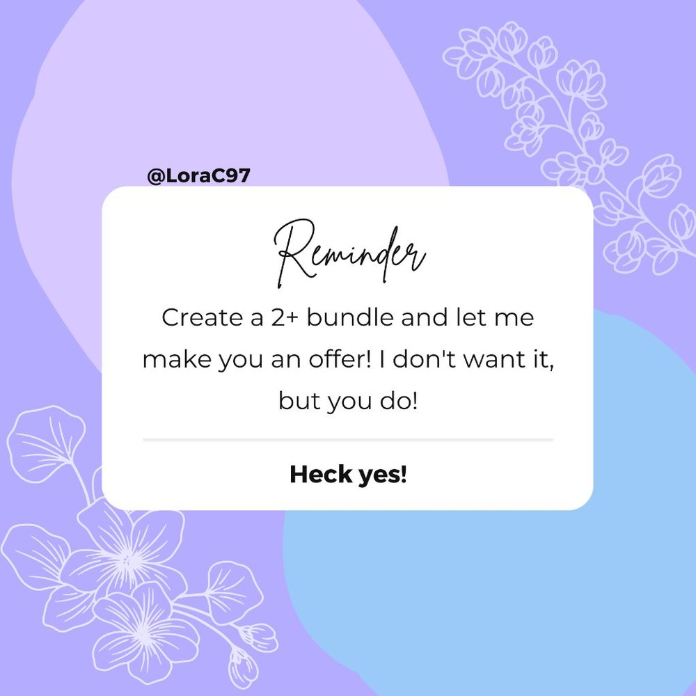 Let me make you an offer!